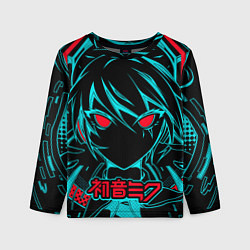 Лонгслив детский Мику Хацунэ Hatsune Miku, цвет: 3D-принт