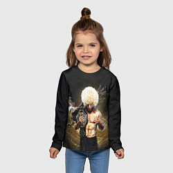 Лонгслив детский Хабиб Нурмагомедов с орлом, цвет: 3D-принт — фото 2