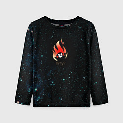 Детский лонгслив Why?