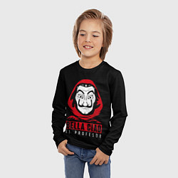 Лонгслив детский BELLA CIAO EL PROFESOR, цвет: 3D-принт — фото 2