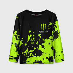 Лонгслив детский Monster Energy green, цвет: 3D-принт