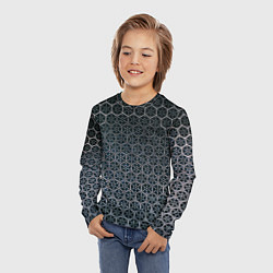 Лонгслив детский Стальной Снег, цвет: 3D-принт — фото 2