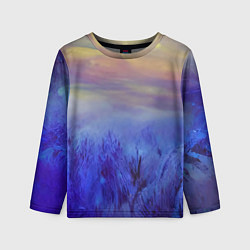 Лонгслив детский Морозное поле, цвет: 3D-принт