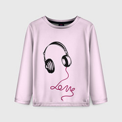 Детский лонгслив Музыка любви