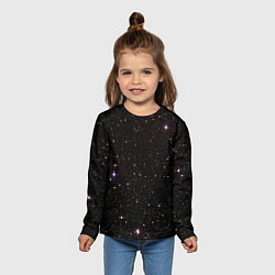 Лонгслив детский Ночное звездное небо, цвет: 3D-принт — фото 2