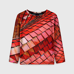 Детский лонгслив Красная спартаковская чешуя