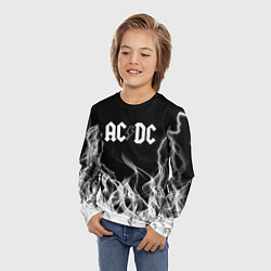 Лонгслив детский ACDC Fire, цвет: 3D-принт — фото 2