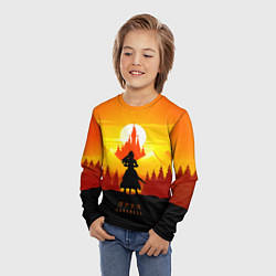 Лонгслив детский Darkness - KonoSuba, цвет: 3D-принт — фото 2