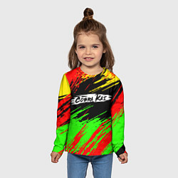 Лонгслив детский Логотип Cobra Kai, цвет: 3D-принт — фото 2