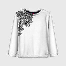 Детский лонгслив Черно Белые КруЖева