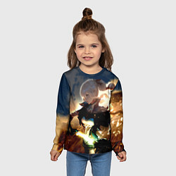 Лонгслив детский Genshin Impact Топ, цвет: 3D-принт — фото 2
