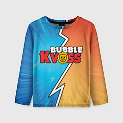 Лонгслив детский Бабл квас поп узор, цвет: 3D-принт