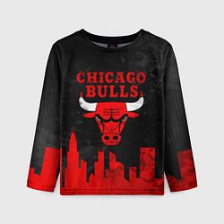 Детский лонгслив Chicago Bulls, Чикаго Буллз Город