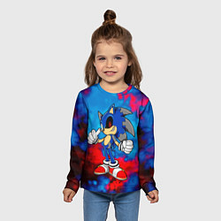 Лонгслив детский СОНИК EXE SONIC, цвет: 3D-принт — фото 2