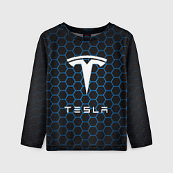 Детский лонгслив Tesla Соты