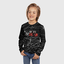 Лонгслив детский Мы все мертвы All of Us Are Dead, цвет: 3D-принт — фото 2