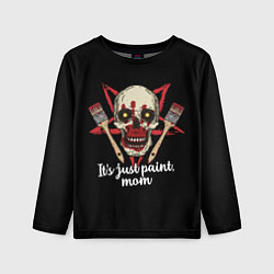 Детский лонгслив Это просто краска мама