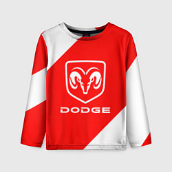 Лонгслив детский Dodge sport, цвет: 3D-принт