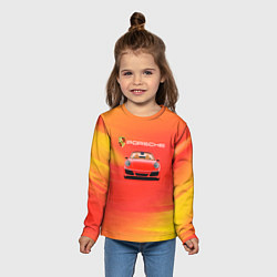 Лонгслив детский Porsche porsche, цвет: 3D-принт — фото 2