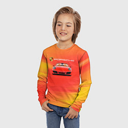Лонгслив детский Porsche porsche, цвет: 3D-принт — фото 2