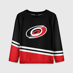 Лонгслив детский Carolina Hurricanes , Каролина Харрикейнз, цвет: 3D-принт