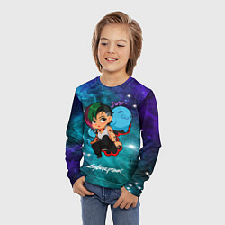 Лонгслив детский Джуди Judy Cyberpunk 2077, цвет: 3D-принт — фото 2