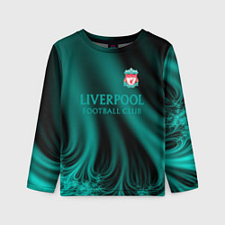 Лонгслив детский Liverpool спорт, цвет: 3D-принт