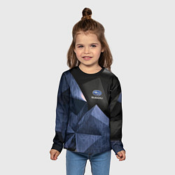 Лонгслив детский Subaru субару спорт, цвет: 3D-принт — фото 2