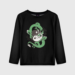 Лонгслив детский Зеленый dragoon, цвет: 3D-принт