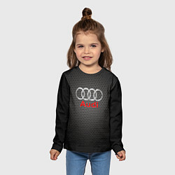 Лонгслив детский Audi карбон, цвет: 3D-принт — фото 2