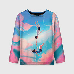 Детский лонгслив Дитя погоды арт