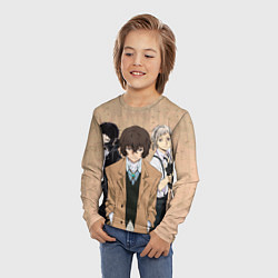 Лонгслив детский Великий из бродячих псов, Дазай Осаму, Ацуши Накад, цвет: 3D-принт — фото 2