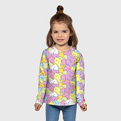 Лонгслив детский Cute pattern of seals, цвет: 3D-принт — фото 2