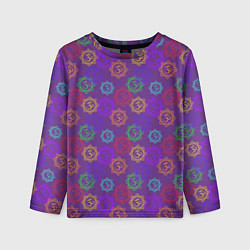 Лонгслив детский Мантра ОМ - Аум, цвет: 3D-принт
