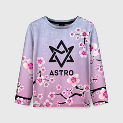 Детский лонгслив ASTRO ЦВЕТЫ САКУРЫ