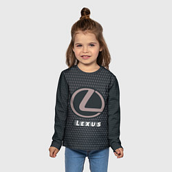 Лонгслив детский LEXUS Lexus - Карбон, цвет: 3D-принт — фото 2