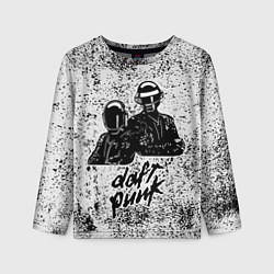 Детский лонгслив Daft Punk B&W