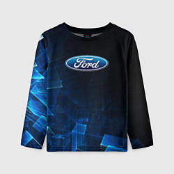 Лонгслив детский Ford форд abstraction, цвет: 3D-принт