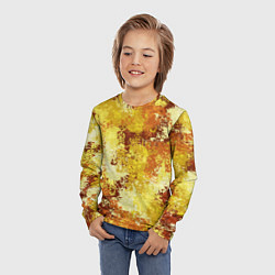 Лонгслив детский Спортивный камуфляж Пикси - Лимон, цвет: 3D-принт — фото 2
