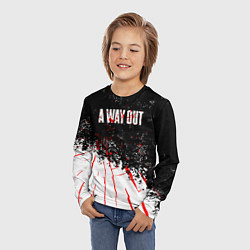 Лонгслив детский A way out, цвет: 3D-принт — фото 2