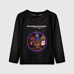 Лонгслив детский Five Nights at Freddys - персонажи из игры, цвет: 3D-принт