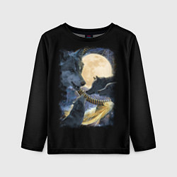 Детский лонгслив Ночные Хищники