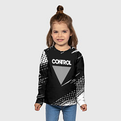 Лонгслив детский Control Gradient, цвет: 3D-принт — фото 2