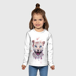Лонгслив детский Звездный гепард, цвет: 3D-принт — фото 2