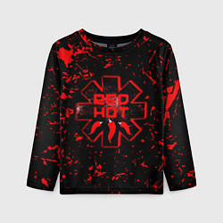 Лонгслив детский Red Hot Chili Peppers, лого, цвет: 3D-принт