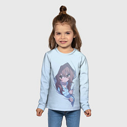 Лонгслив детский Тайга в пледе Торадора, цвет: 3D-принт — фото 2