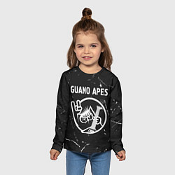 Лонгслив детский Guano Apes КОТ Потертости, цвет: 3D-принт — фото 2