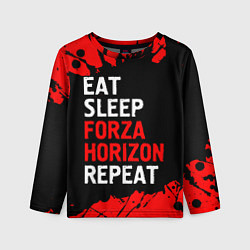 Детский лонгслив Eat Sleep Forza Horizon Repeat Краска