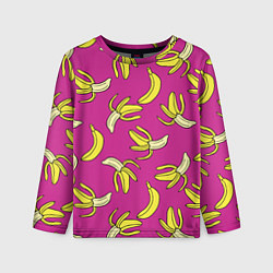 Лонгслив детский Banana pattern Summer Color, цвет: 3D-принт