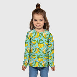 Лонгслив детский Banana pattern Summer Fashion 2022, цвет: 3D-принт — фото 2